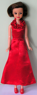 Amy in her red dress.
